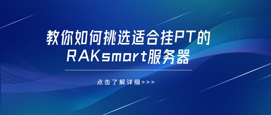 教你如何挑选适合挂PT的RAKsmart服务器