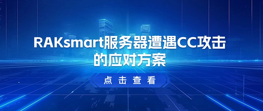 RAKsmart服务器遭遇CC攻击的应对方案