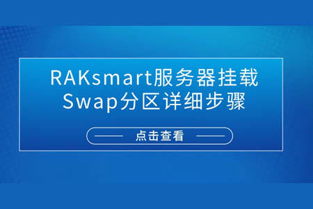 RAKsmart服务器挂载Swap分区详细步骤