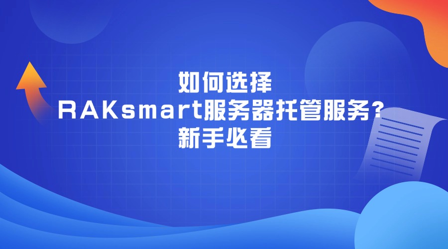 如何选择RAKsmart服务器托管服务？新手必看