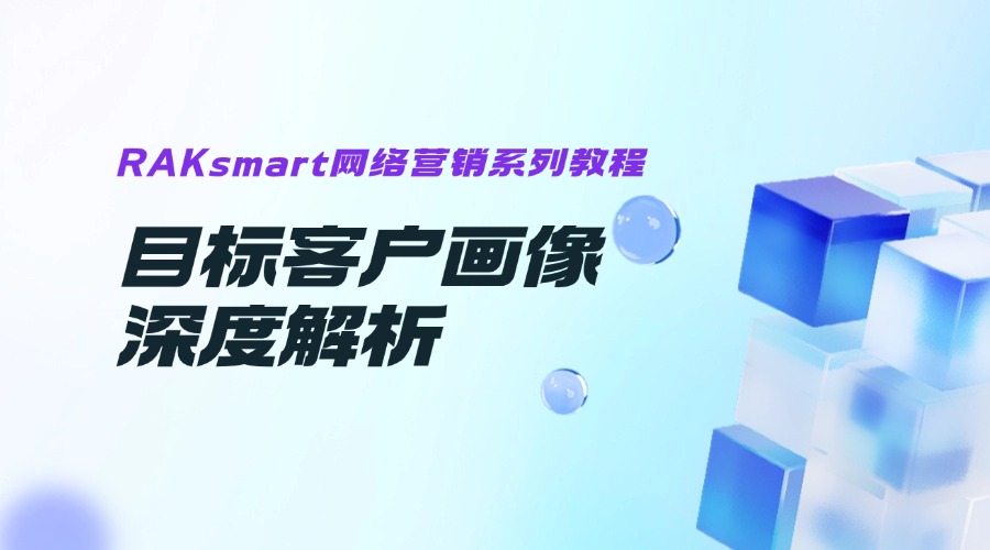 RAKsmart网络营销系列教程 | 目标客户画像深度解析