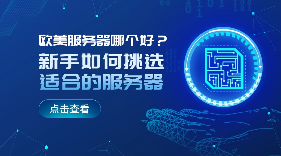 欧美服务器哪个好？新手如何挑选适合的服务器
