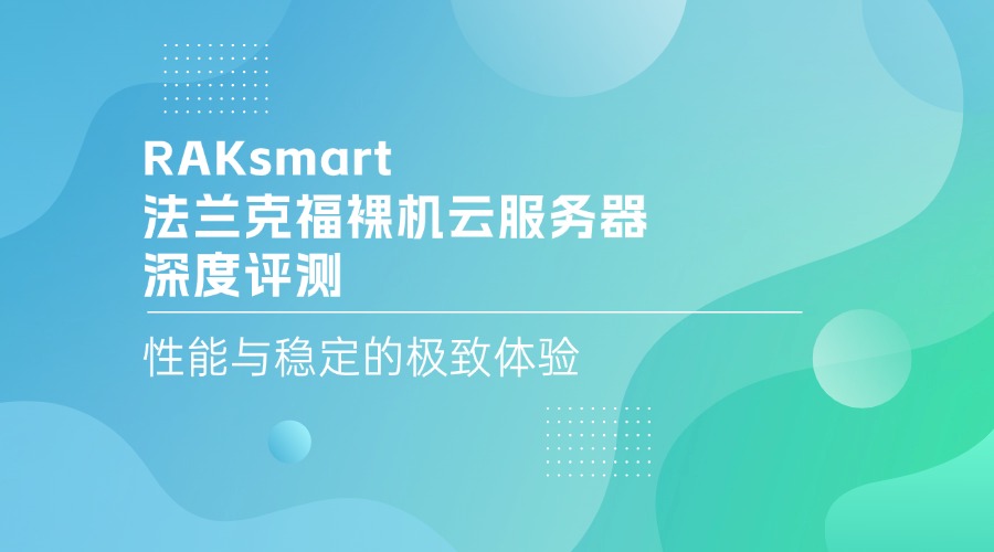 RAKsmart法兰克福裸机云服务器深度评测：性能与稳定的极致体验