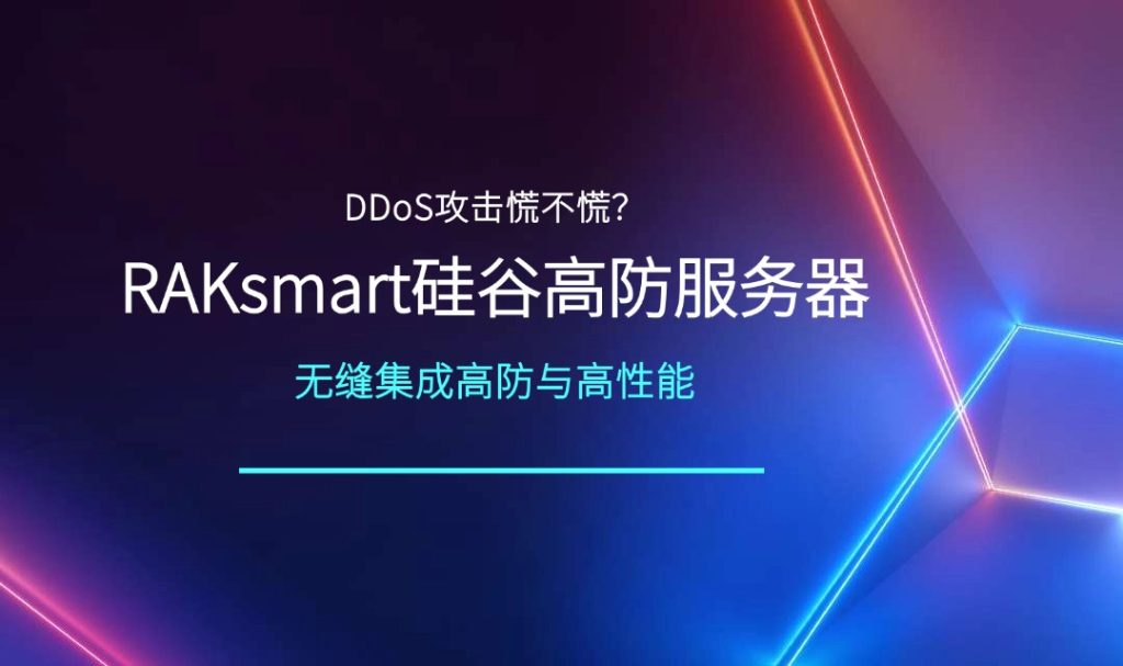 RAKsmart硅谷高防服务器