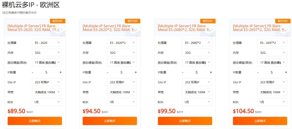 RAKsmart站群多IP服务器半价