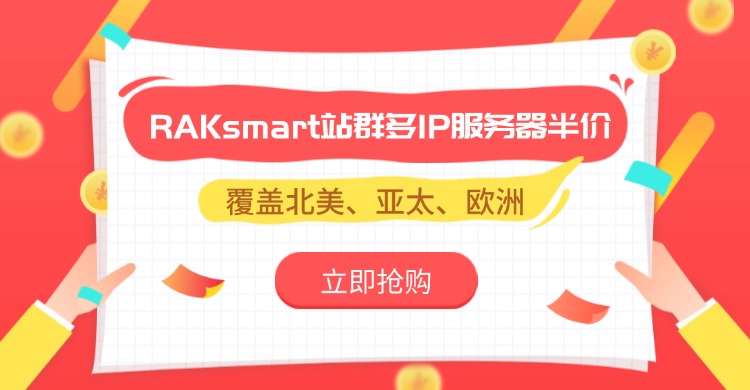 RAKsmart站群多IP服务器半价
