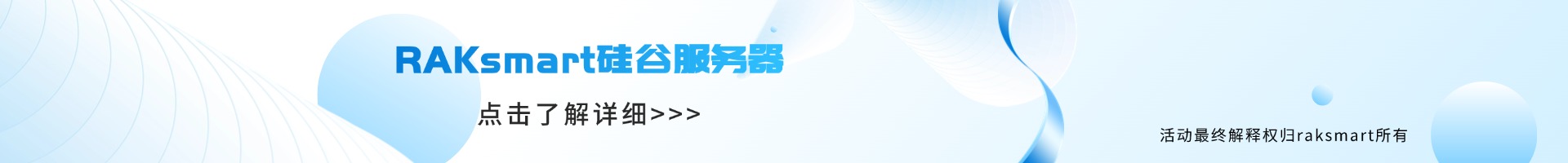 RAKsmart硅谷服务器