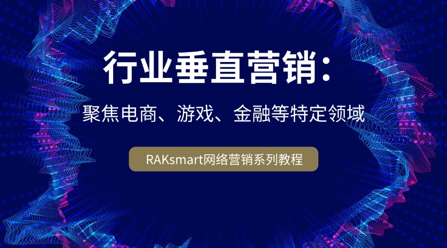 RAKsmart网络营销系列教程 | 行业垂直营销：聚焦电商、游戏、金融等特定领域