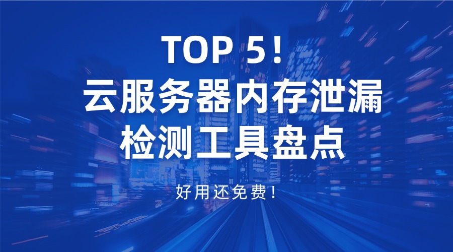 TOP 5！云服务器内存泄漏检测工具盘点，好用还免费