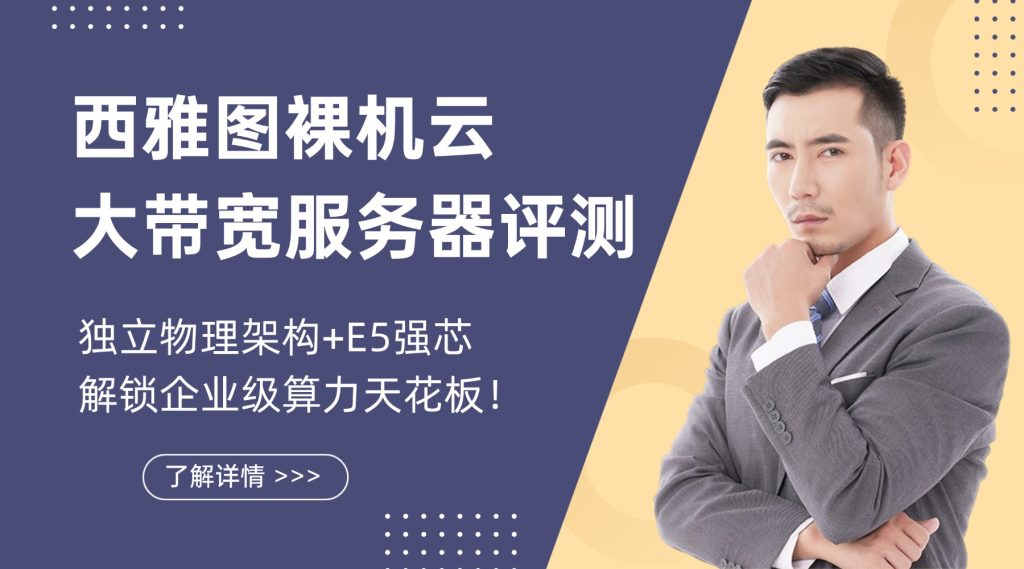 【西雅图裸机云大带宽服务器评测】独立物理架构+E5强芯，解锁企业级算力天花板！