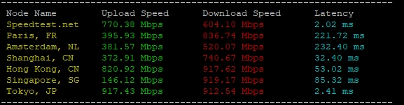 RAKsmart东京站群服务器性能实测