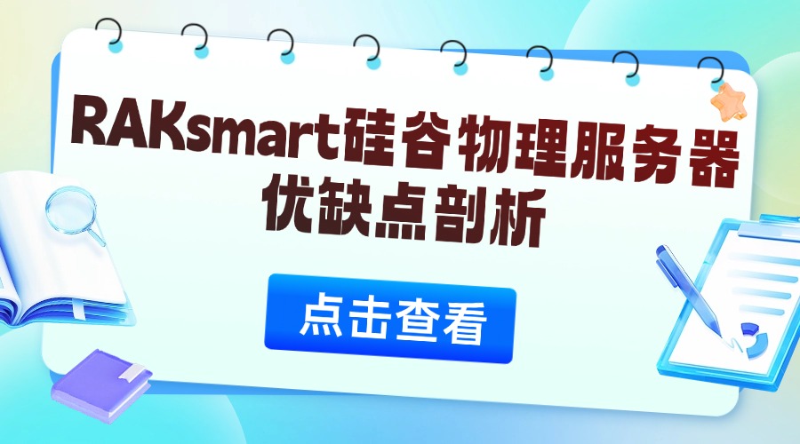 RAKsmart硅谷物理服务器优缺点剖析