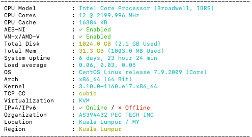马来西亚裸机云服务器评测