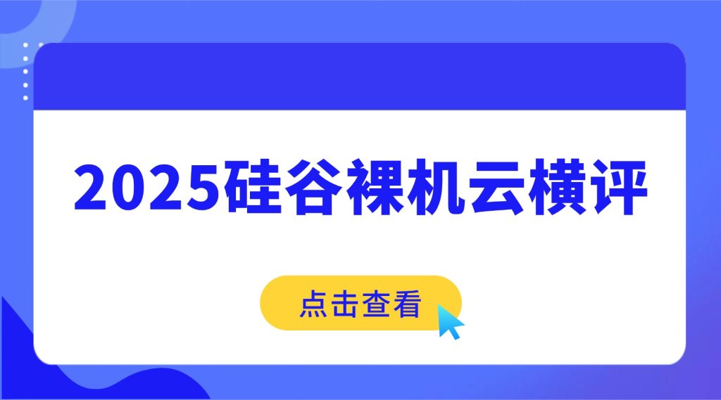 2025硅谷裸机云横评：实测3大供应商，RAKsmart对华延迟低至138ms的秘密