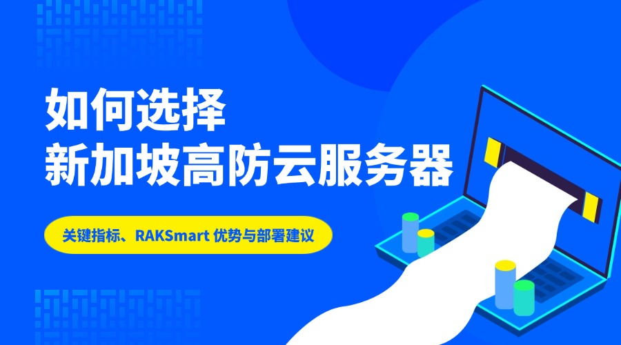 如何选择新加坡高防云服务器：关键指标、RAKSmart 优势与部署建议