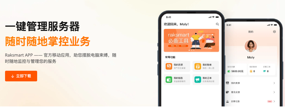 🔥Raksmart 官方 APP 上线！手机管海外服务器，重启 / 续费 / 工单一键搞定