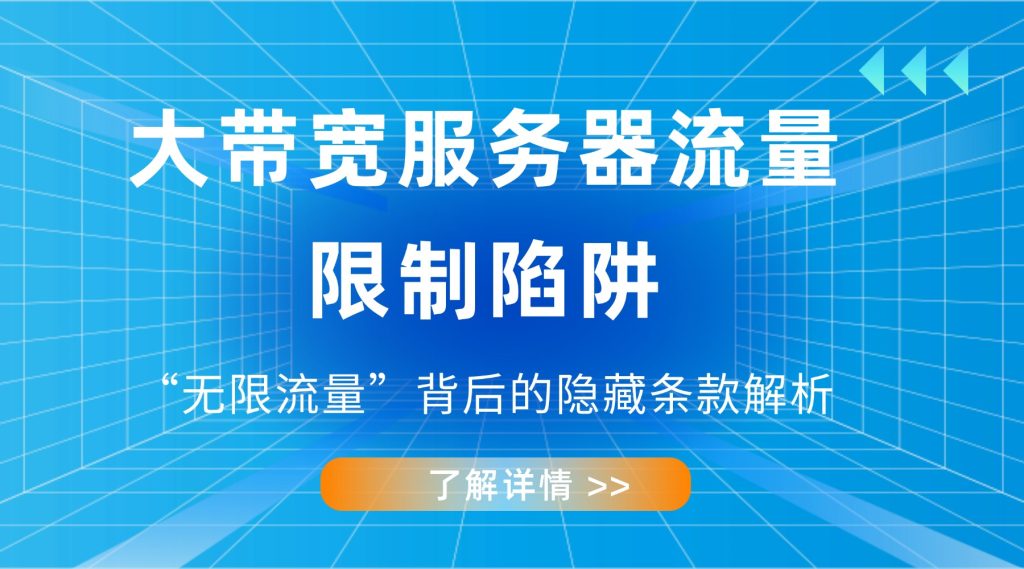大带宽服务器的流量限制陷阱：“无限流量”背后的隐藏条款解析
