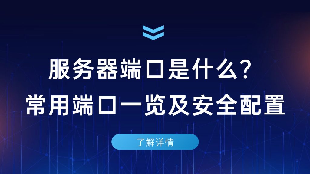 服务器端口是什么